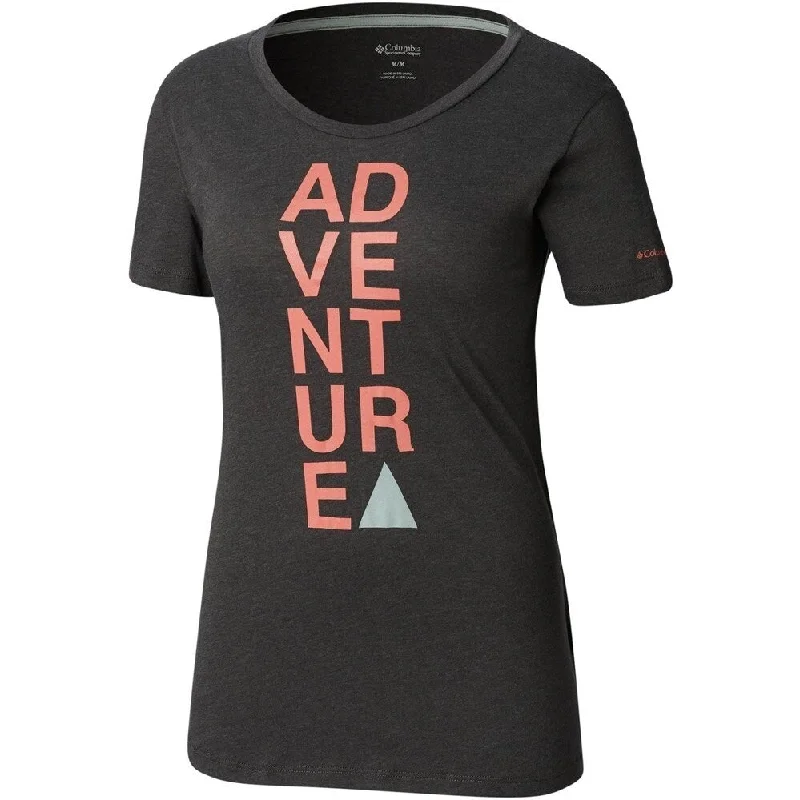 Sweet Breath Columbia Women's Word Block Tee Charcoal Heather Adventure Size 2X - XX-Large Sweet Breath Columbia Women's Word Block Tee Charcoal Heather Adventure Size 2X - XX-Large