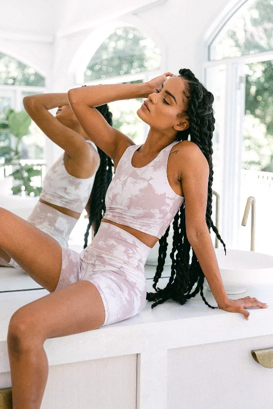Layered Style Desert Mauve Tie Dye Tawaiis Crop