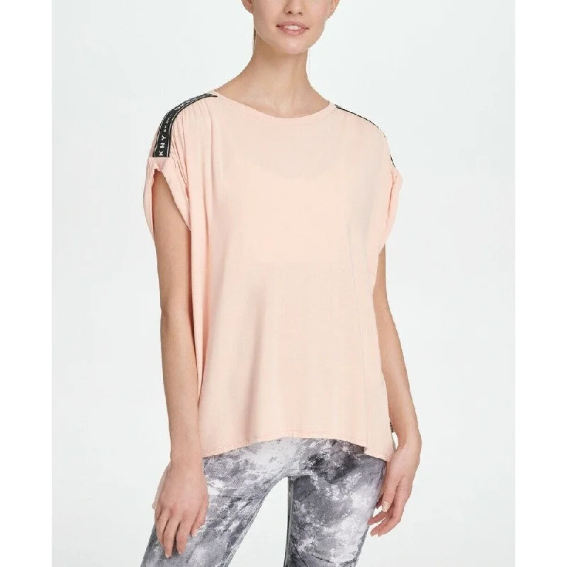 Relaxed Chic DKNY Women's Sport Relaxed T-Shirt Pink Size Extra Large - X-Large