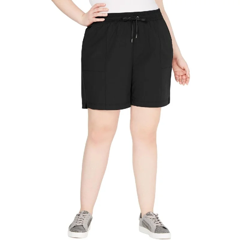 Dessert Matching Ideology Women's Plus Size Woven Shorts Black Size 3 Extra Large - XXX-Large Dessert Matching Ideology Women's Plus Size Woven Shorts Black Size 3 Extra Large - XXX-Large