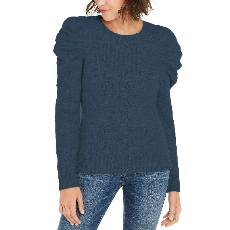 Slightly Flared Design INC International Concepts Women's Puff-Sleeve Sweater Navy Size X-Large Slightly Flared Design INC International Concepts Women's Puff-Sleeve Sweater Navy Size X-Large