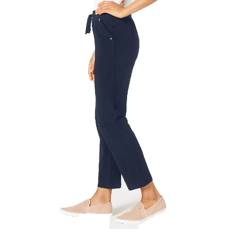 Comfy Pants Karen Scott Women's French Terry Pants Navy Size Large