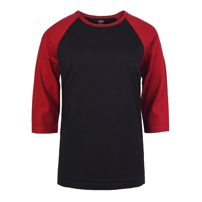 Youthful Street Fashion COTTONBELL LADIES BASEBALL TEE (LBT001C_BK/BUR)