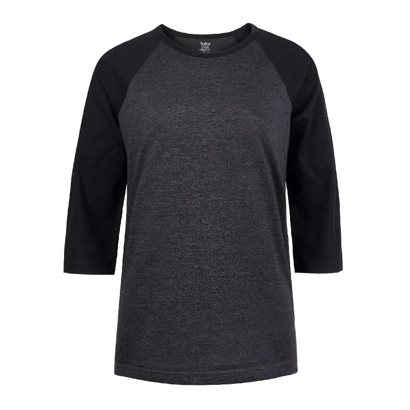 Avant-garde Design COTTONBELL LADIES BASEBALL TEE (LBT001C_C.GR/BK)
