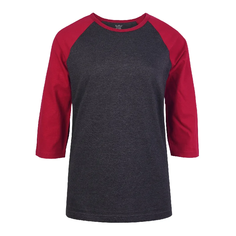 Boutique Recommendation COTTONBELL LADIES BASEBALL TEE (LBT001C_C.GR/BUR)