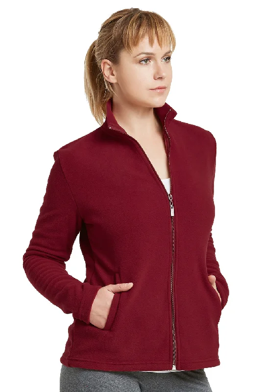 Cozy Chic ET TU LADIES POLAR FLEECE JACKET (LPF200E_BURG)