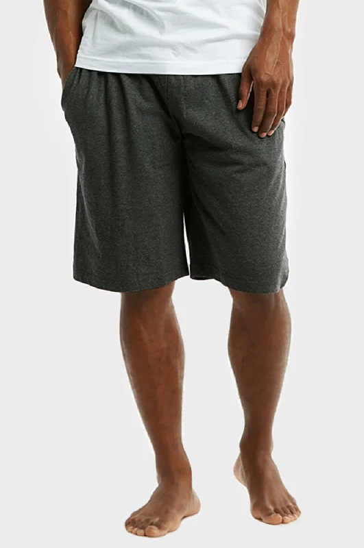 Personalized Design COTTONBELL MEN'S KNITTED PAJAMA SHORTS (MPS200C_CHC-GR)