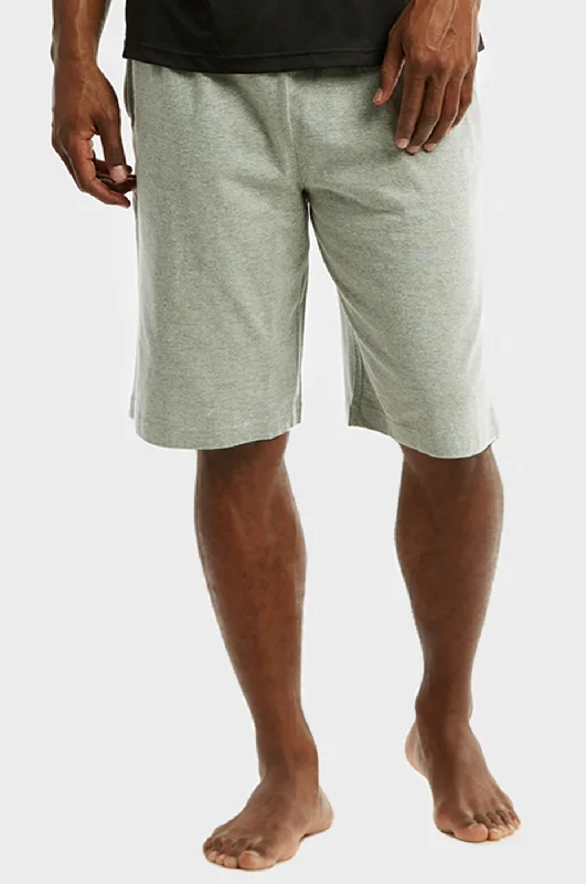 Exquisite Embroidery COTTONBELL MEN'S KNITTED PAJAMA SHORTS (MPS200C_H.GRY)