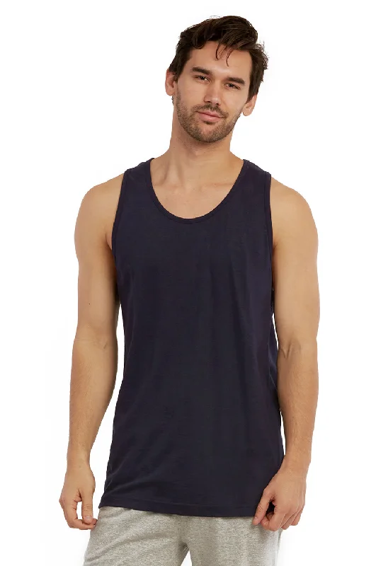 Cool Summer COTTONBELL MEN'S HEAVY TANK TOP (MT200C_NAVY)