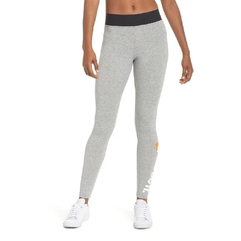 Leisure Sports Nike Women's "Just Do It" High-Waist Leggings Grey Size Small - S