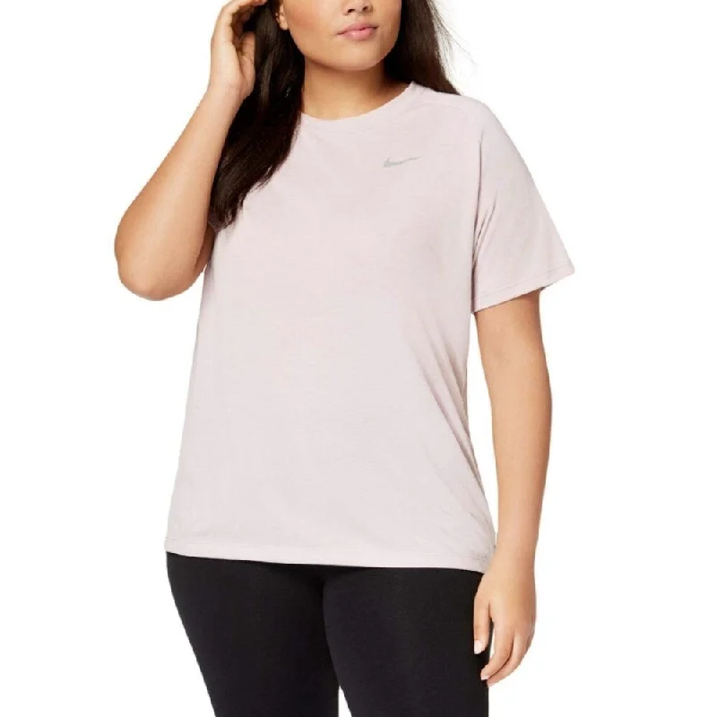 Energy Wear Nike Women's Plus Breathable Dri-Fit Pullover Top Particle Pink Size 3X - X-Large Energy Wear Nike Women's Plus Breathable Dri-Fit Pullover Top Particle Pink Size 3X - X-Large