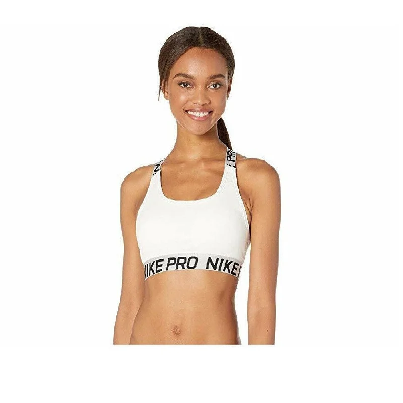 Casual And Casual Nike Women's Pro Dri-FIT T-Back Mid-Impact Sports Bra White Size Extra Large - X-Large Casual And Casual Nike Women's Pro Dri-FIT T-Back Mid-Impact Sports Bra White Size Extra Large - X-Large