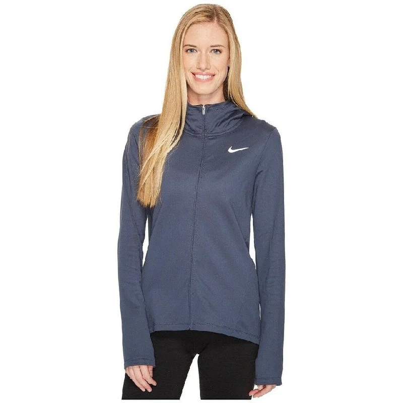 Comfy Chic Nike Women's Therma Core Warm Full Zip Hoodie Thunder Blue Size Extra Large - X-Large