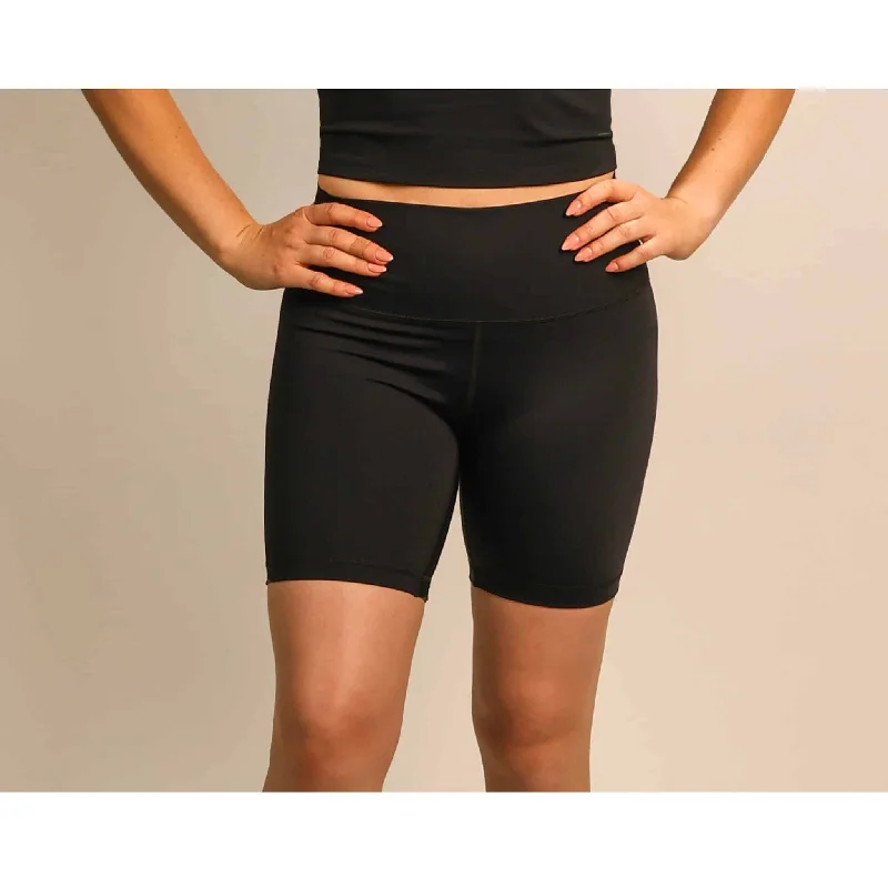 Modern Comfort Wear Quoia Be Your Strength High-Waist Biker Short In Black