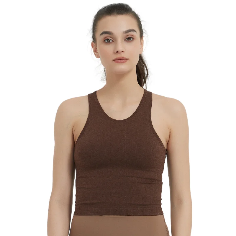 Advanced Customization Racerback Tank Brown