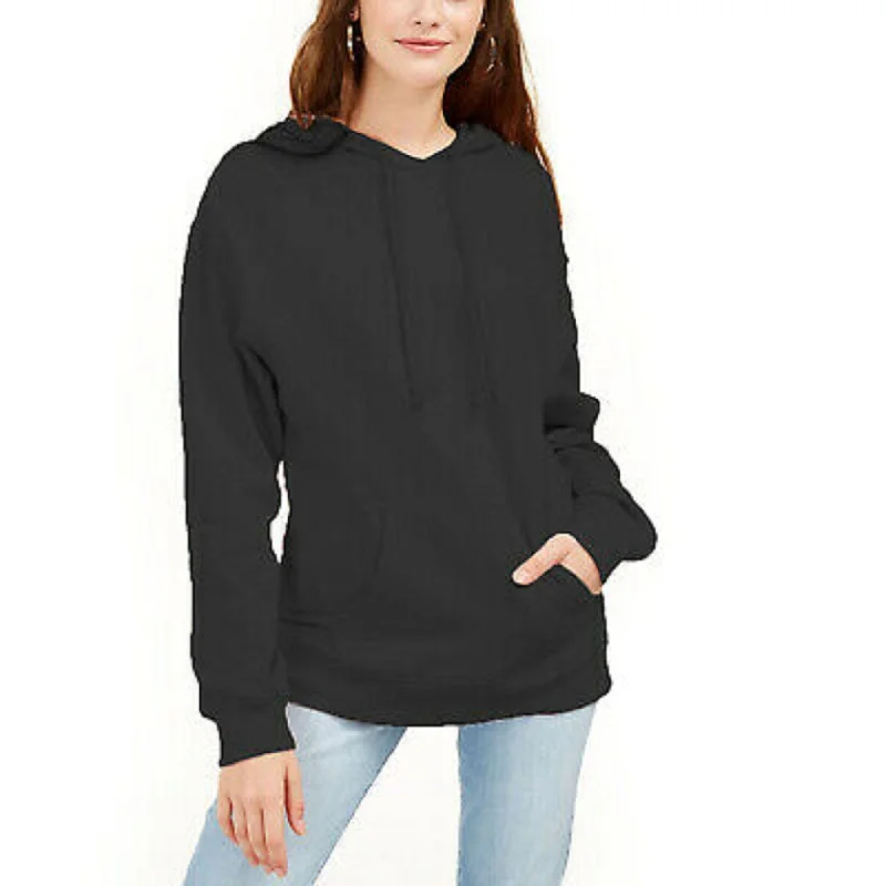 British Style Rebellious One Juniors' Pouch-Pocket Hoodie Black Size Extra Small - X-Small British Style Rebellious One Juniors' Pouch-Pocket Hoodie Black Size Extra Small - X-Small