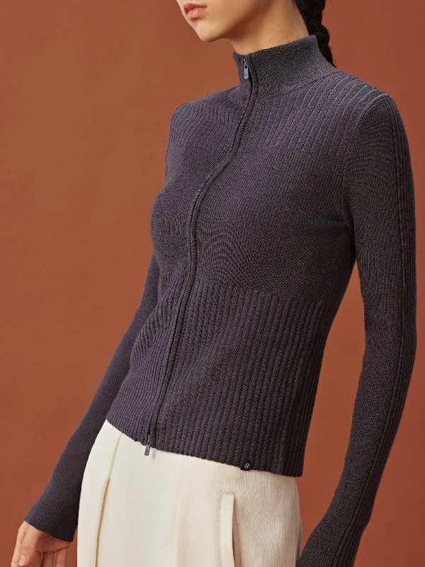 Personalized Wear NEIWAI ACTIVE X NYCB Ribbed Zip Cardigan