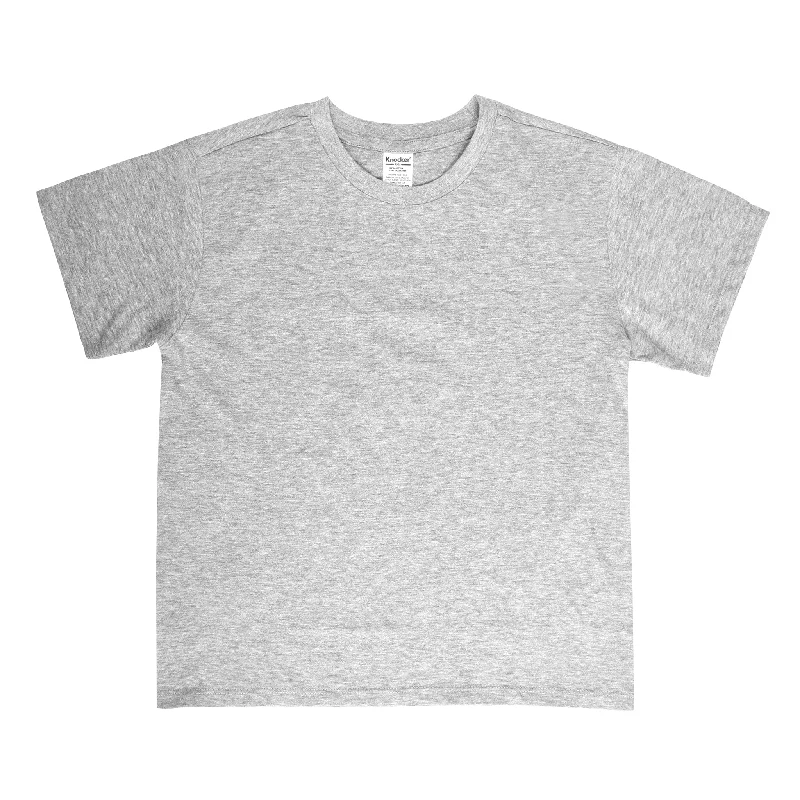 Casual And Comfortable BOY'S COTTON ROUND NECK T-SHIRT (TRB700_H.GRY)