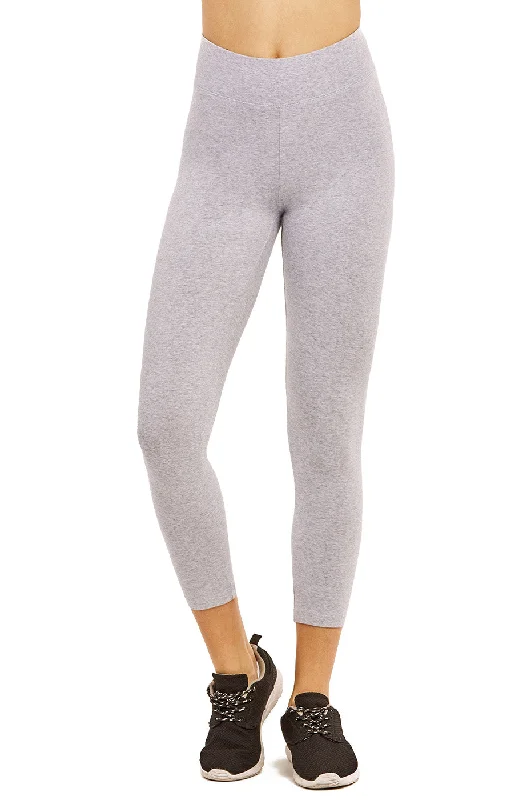 Comfy Dress COTTONBELL LADIES COTTON CAPRI LEGGINGS (WP4001C_H.GRY)