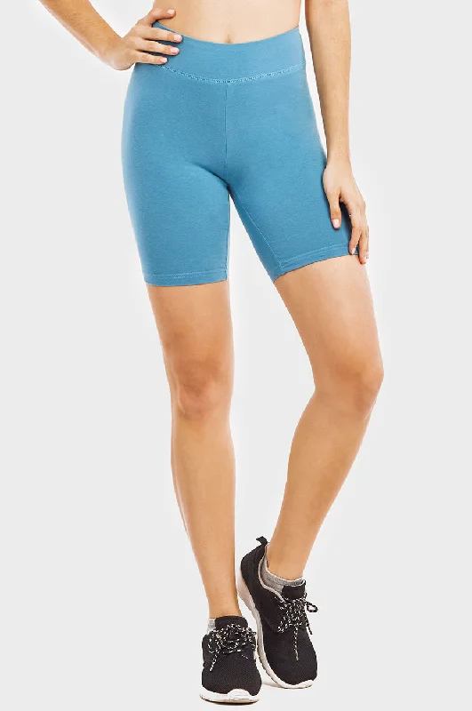 Classic Choice COTTONBELL LADIES COTTON 15 INCH OUTSEAM SHORTS WITH WIDE WAISTBAND (WP4015C_MV.BLUE) Classic Choice COTTONBELL LADIES COTTON 15 INCH OUTSEAM SHORTS WITH WIDE WAISTBAND (WP4015C_MV.BLUE)