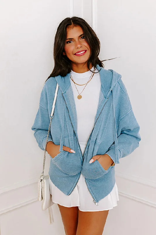 Comfortable And Simple Along The Path Sweater In Blue