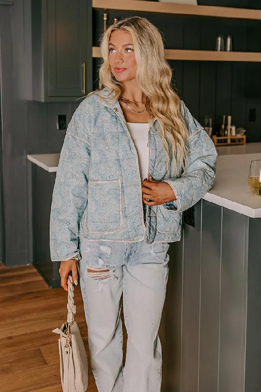Lace Design Boston Nights Quilted Jacket