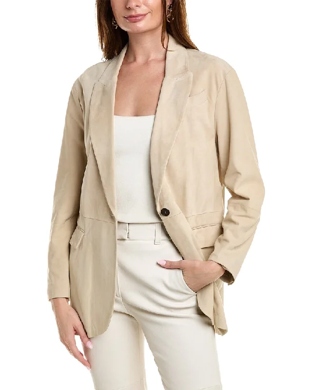 Soft Textures Brunello Cucinelli Leather Jacket