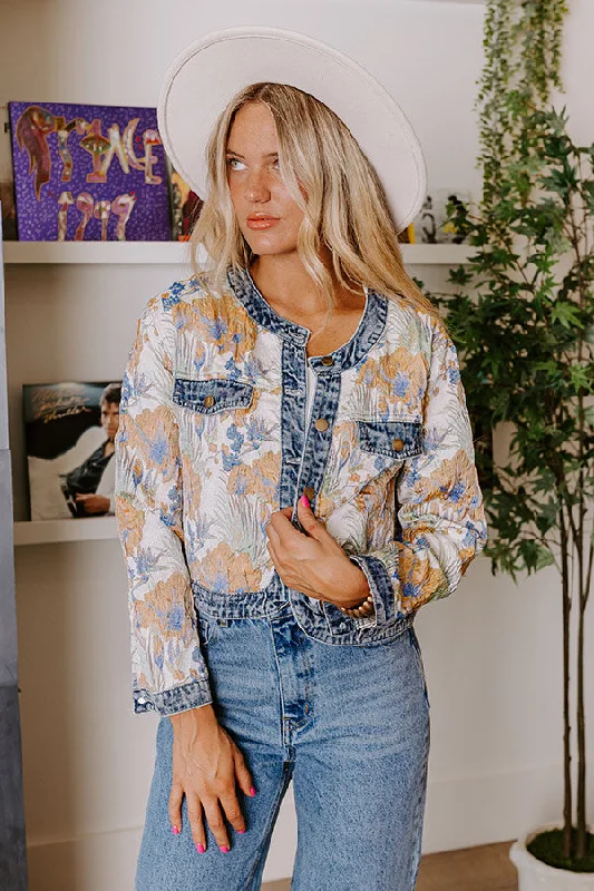 All-Day Wear Call It Chic Floral Jacquard Jacket