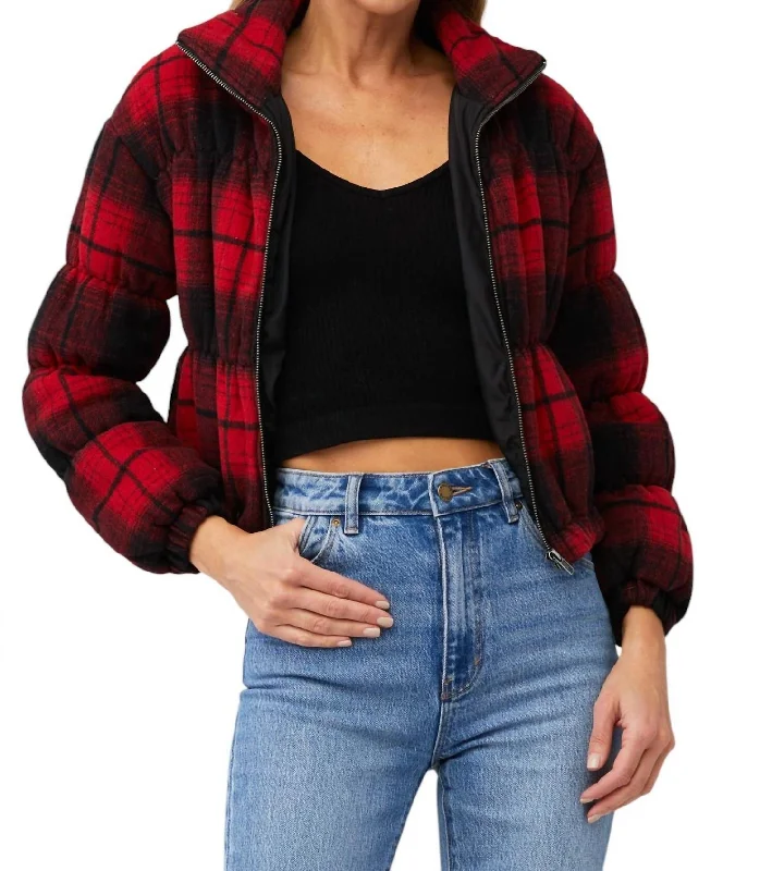 Street Fashion Everlong Jacket In True Red