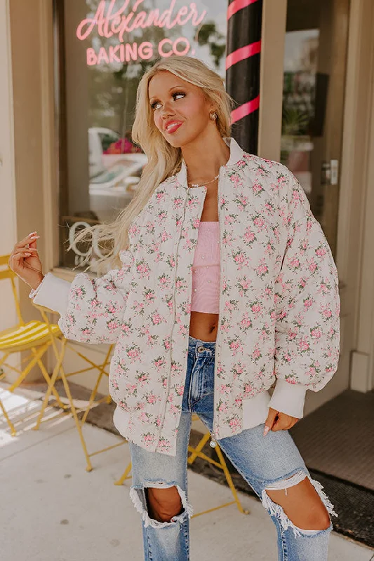 Soft Layers Happy Blooms Quilted Jacket