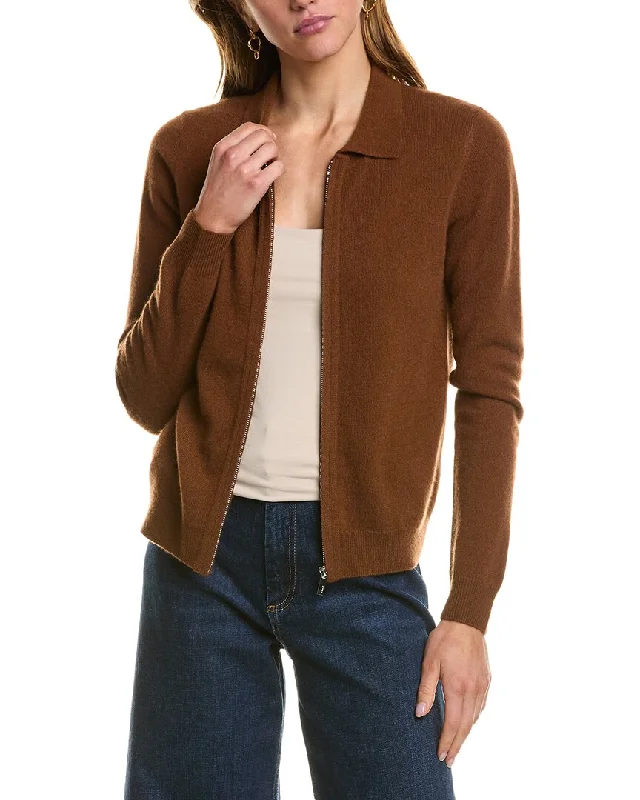 Design Must-have Kier + J Zip Cashmere Bomber Sweater