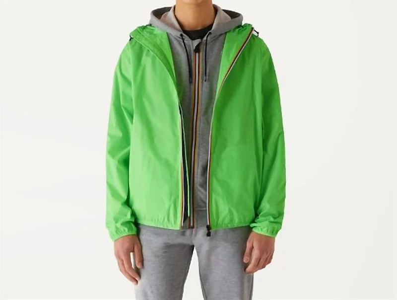 Comfy Dress Le Vrai 3.0 Claude Rain Jacket In Green Fluo