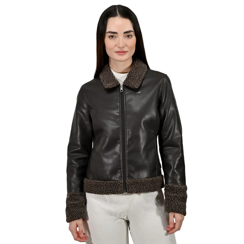 Noble Temperament LEE Women's Fashion Jacket With Fur