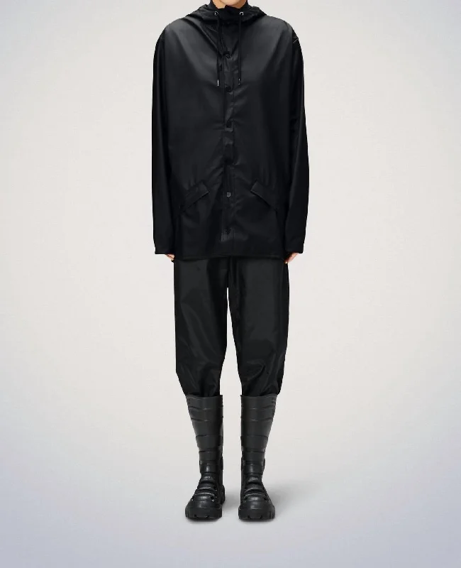 Fashionable Inner Wear Long Jacket In Black