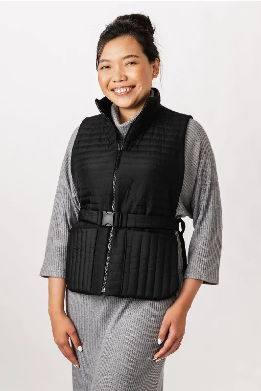 Simple Solid Color Named Saana Puffer Vest