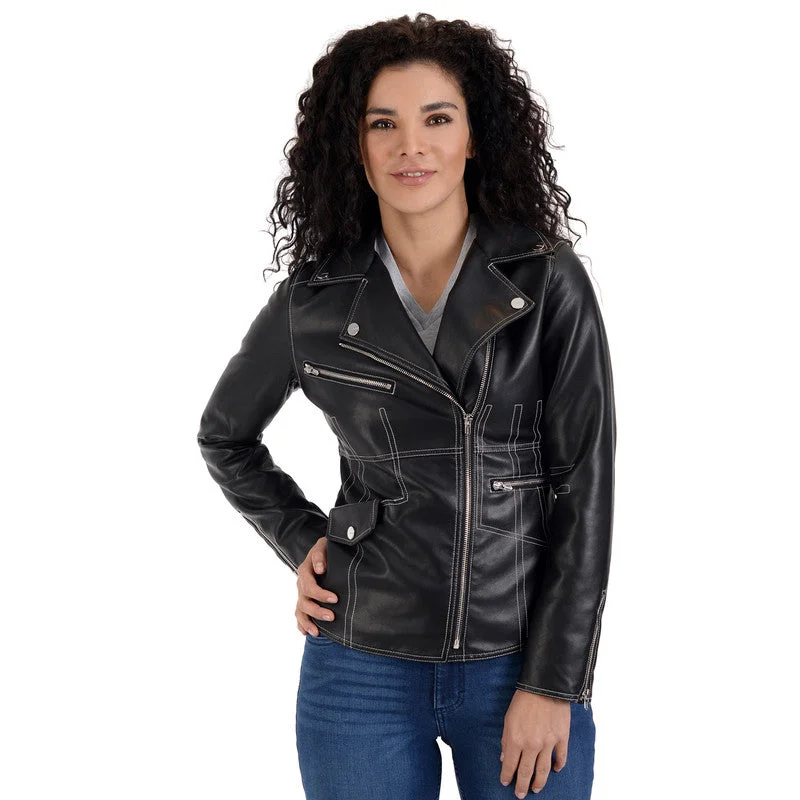Relaxed And Casual Nine West Women's Biker Jacket