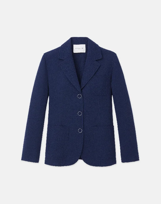 Elegant Tailoring Responsible Wool Nouveau Crepe Chore Jacket