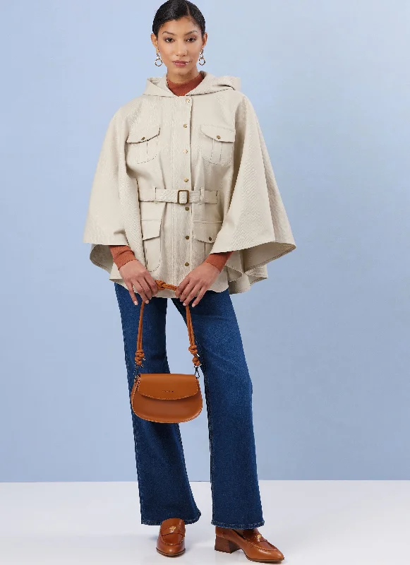 Relaxed Fashion Simplicity Capes S3033