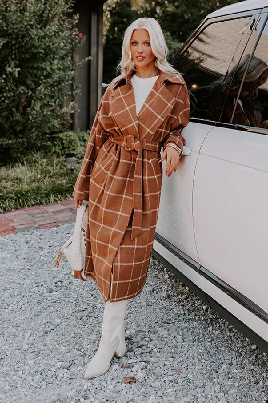 Comfortable Lifestyle So Plaid You're Mine Coat