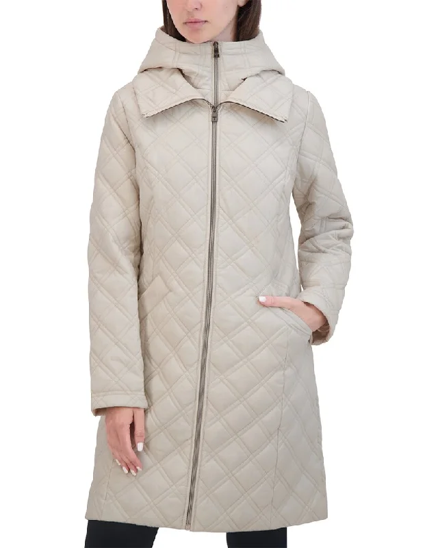 Fashionable Ease Tahari Taffeta Coat