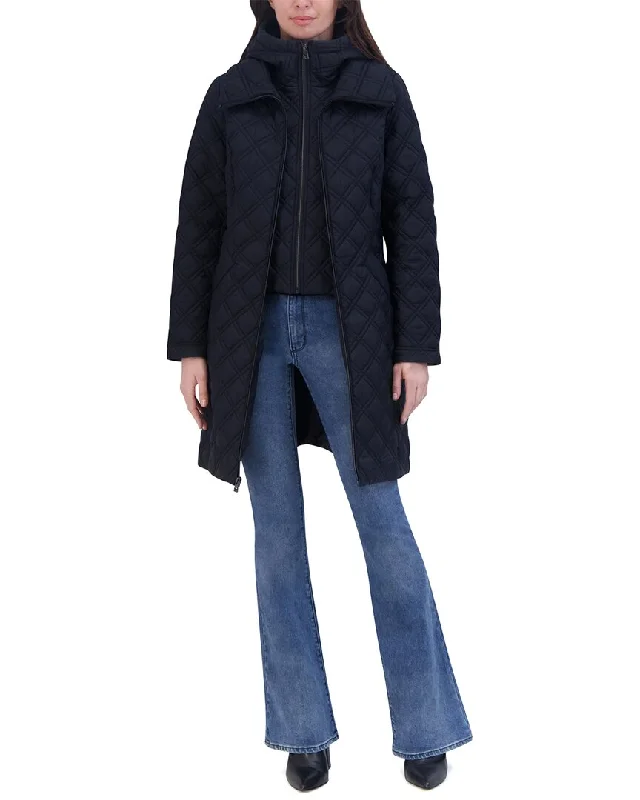 Street Fashion Tahari Taffeta Coat