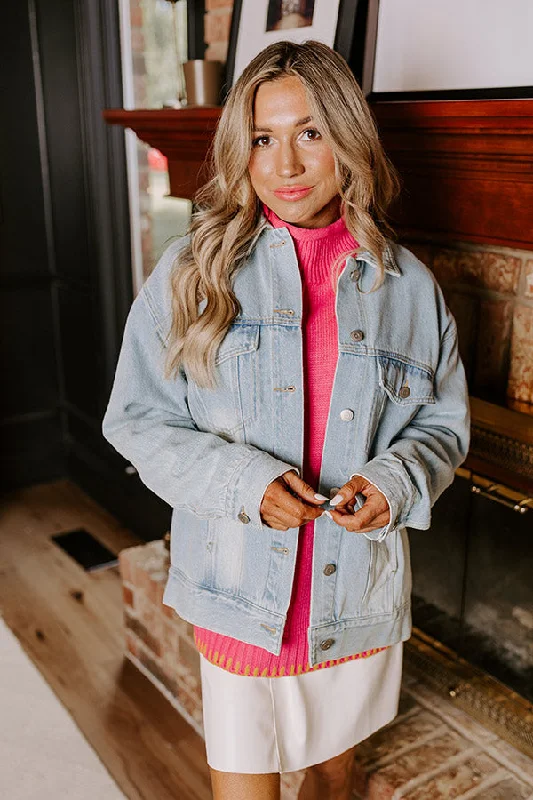 Cool Breeze At Night The Daisy Denim Jacket