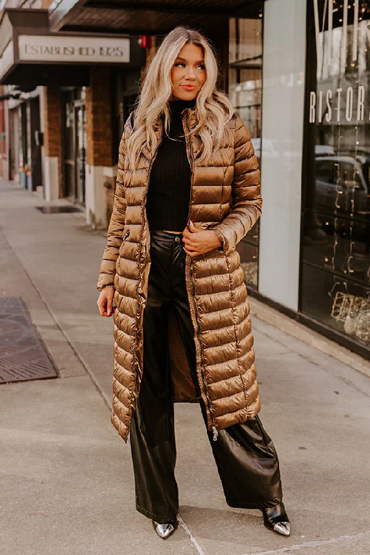 Outdoor Trend Winding Roads Puffer Coat