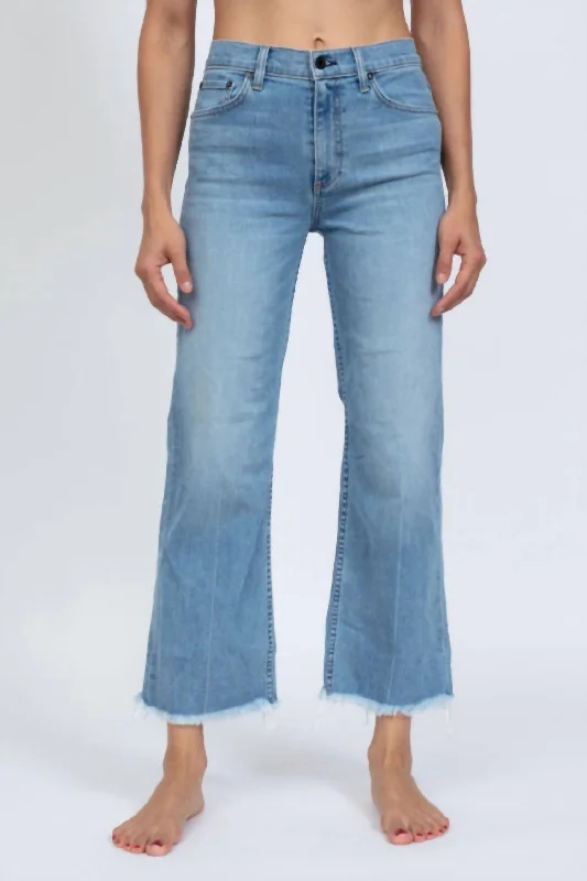 Trendy Wear Crop Wide Leg Jean In Keel Over