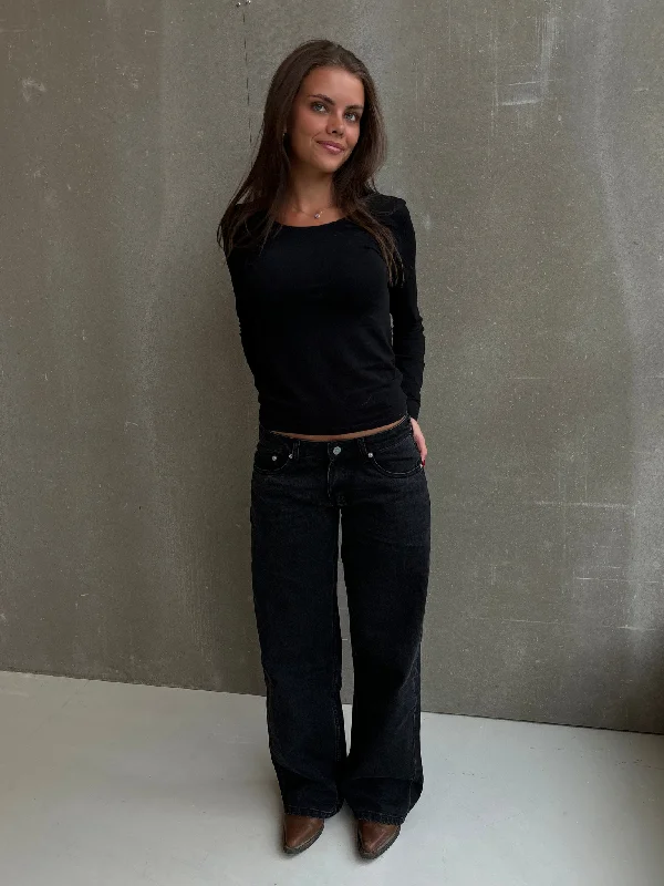 Warm Chic Outfits ESTHER JEANS - BLACK