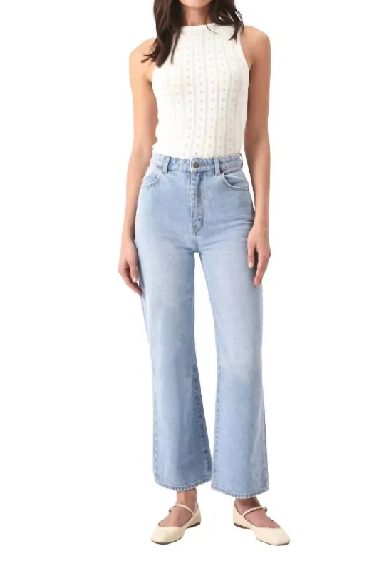 Timeless Comfort Heidi Ankle Jean In Light Blue