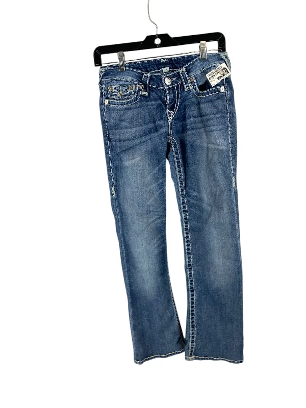 Fashionable In The Times Jeans Boot Cut By True Religion In Blue Denim, Size: 26