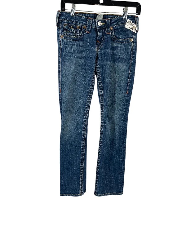 Basic Version Jeans Boot Cut By True Religion In Blue Denim, Size: 26