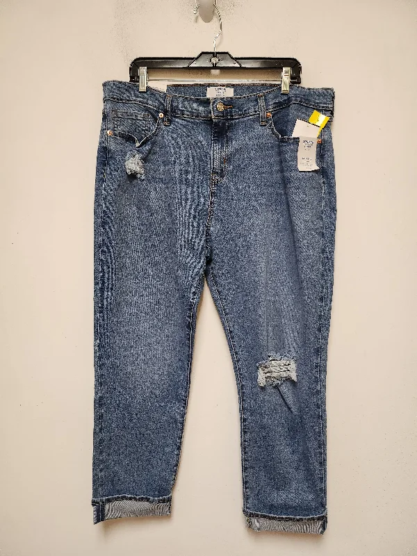 Elegant Design Jeans Boyfriend By Levis In Blue Denim, Size: 14