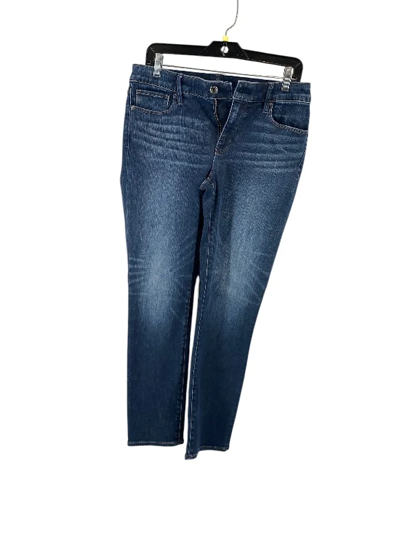 Comfortable Jackets Jeans Cropped By White House Black Market In Blue Denim, Size: 4